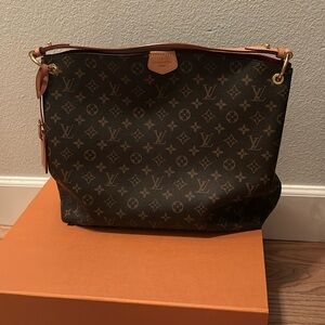 Louis Vuitton Graceful MM bag, Peony color inside